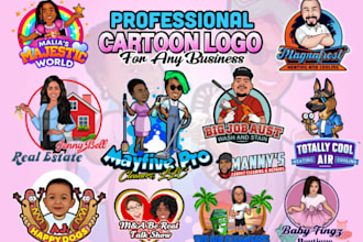create professional cartoon mascot logo for twitch, nft, youtube