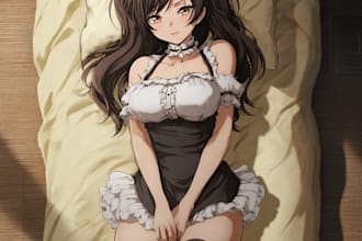 draw custom dakimakura anime art, vtuber, oc, waifu