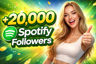 grow and promote 5,000 spotify followers fast