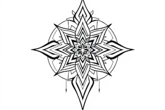 create unique custom geometric tattoo design