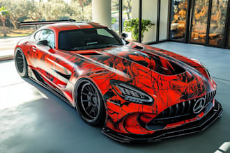 draw vehicle wrap design, car wrap design for you