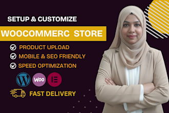 do woocommerce setup and customization in wordpress