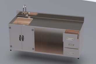 design sheet metal equipment for kitchens and food industry