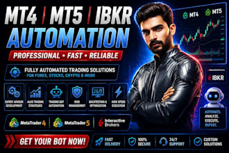 build trading bots for mt4, mt5 and ibkr