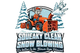 design modern snow removal logo for your business