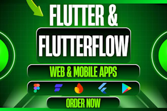 do enterprise flutter development, flutter flow, flutterflow web and mobile apps