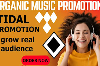 promote your music organically on tidal and grow real audience