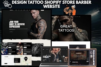 build tattoo shopify artist studio skincare store tattoo piercing spa website
