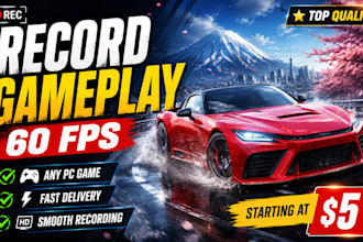record custom 4k 60fps gameplay footage and gaming clips for youtube