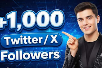 do professional promotion for x or twitter 1,000 followers