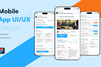 design mobile app UI UX for ios and android