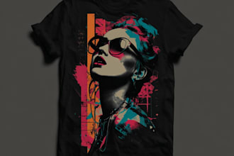 do graphic t shirt design and typography t shirt design
