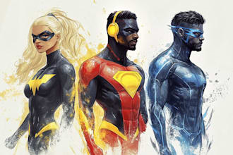 do superhero comic page superhero character for comics