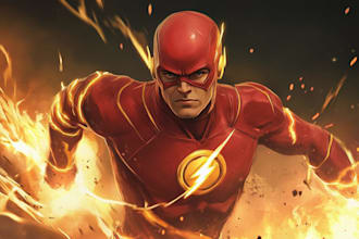 do a superhero comic