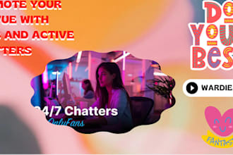 do promote your fanvue with subs and active chatters