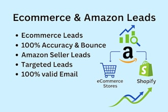 provide ecommerce leads, amazon leads, shopify leads and amazon sellers leads