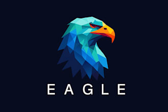 do animal mascot, eagle, wolf, bear, tiger, fox or lion logo