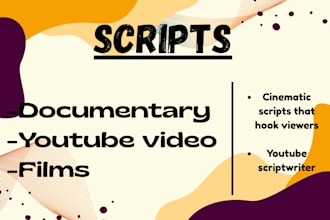 write engaging scripts for your films and documentaries