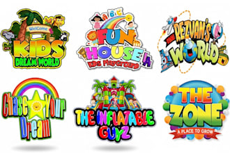 do custom children daycare education baby childcare toy kids logo design
