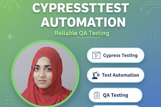 do website, app user testing  with cypress or playwright