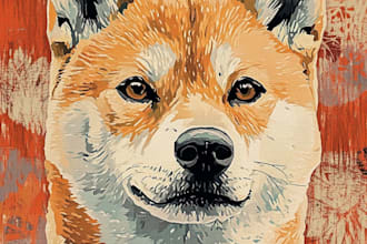 make a disney pets portrait illustration in disney style