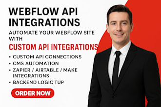 build custom webflow API integrations for your website