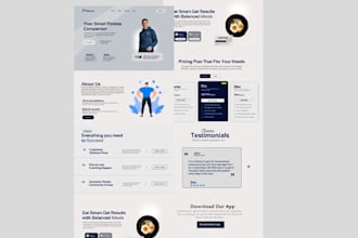 design high converting saas website or landing page design