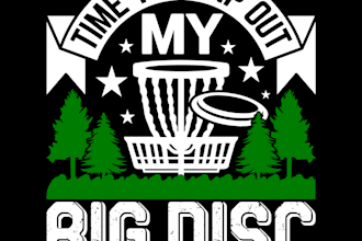 design a amazing vintage disc golf logo