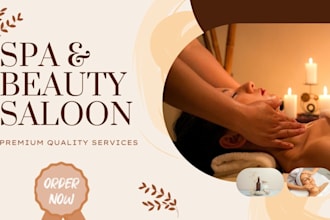 design beauty saloon cosmetics spa makeup skin care wix website