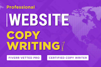 write high converting website content and landing page copy