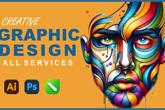 be your  graphic designer on photoshop coreldraw and illustrator