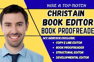 edit and proofread your christian book, devotional, sermon, or theology content