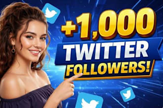 promote your twitter or x 1,000 followers