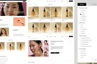 build ecommerce website in framer for skincare, jewelry, fashion