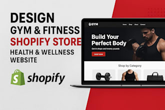 design gym and fitness shopify health and wellness store gym equipment website