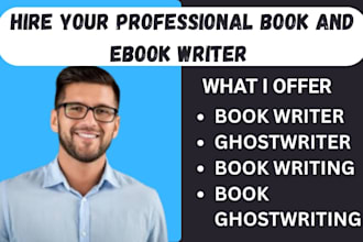 be your ghost book writer, KDP book writer, ebook and non fiction ghostwriter