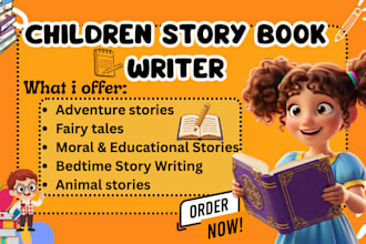 be your children book ghost writer for kids story book writing children story
