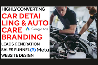 generate car detailing ceramic coating auto care car wash leads and website