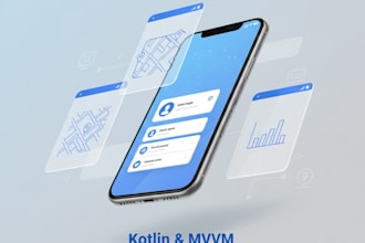 develop a modern android app in kotlin mvvm clean code