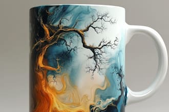 design a mug design or coffee cup design
