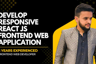develop responsive react js frontend web application
