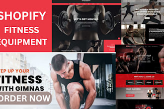 design fitness shopify store shopify fitness website fitness gym equipment