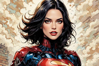 create professional manga, comic book, and superhero art