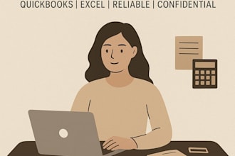 do bookkeeping and invoice data entry in excel or quickbooks
