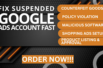 fix resolve disapproved google ads suspension and restore profile campaigns fast