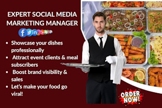 be your catering and meal prep business social media manager
