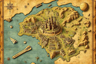 drawn vector fantasy map illustration city map design country map maker