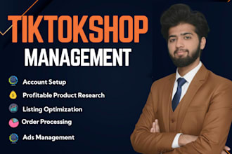 set up managing tiktok shop dropshipping, tiktok ads and marketing management