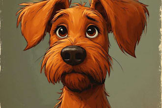 draw pet portrait with disney style