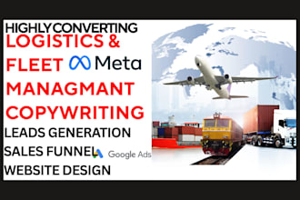 generate logistics transport freight broker leads and build trucking website